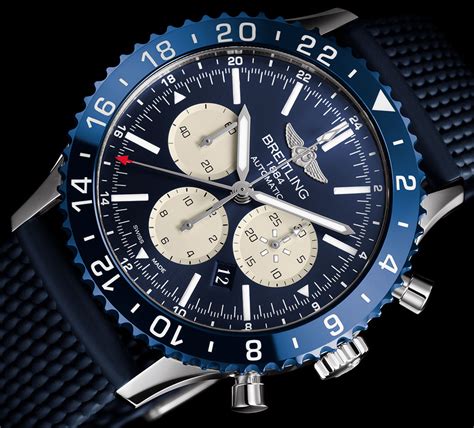 blue breitling chronoliner|Breitling chronoliner b04.